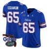 Kingsley Eguakun Jersey #65 Florida Gators Vapor Limited Florida Map College Football Royal