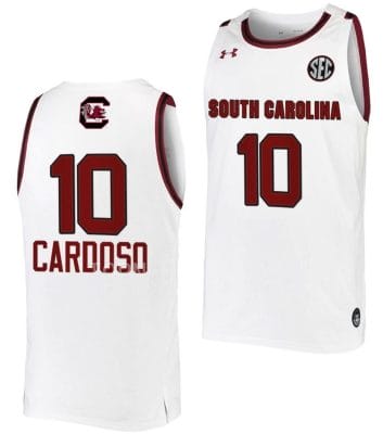 Kamilla Cardoso Jersey #10 South Carolina Gamecocks College Basketball White 8 Kamilla Cardoso Jersey #10 South Carolina Gamecocks College Basketball White
