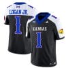 Kenny Logan Jr Jersey #1 Kansas Jayhawks Blackhawk Vapor Limited Football Alternate