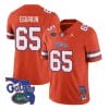 Kingsley Eguakun Jersey #65 Florida Gators Vapor Limited College Football Orange