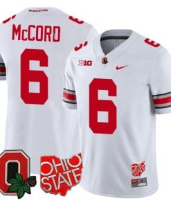 Kyle Mccord Jersey #6 Ohio State Buckeyes College Football Stitched Logo Patch White