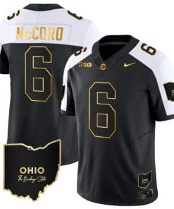 Kyle Mccord Jersey #6 Ohio State Buckeyes College Football Stitched Vapor Limited Gold Ohio Patch Alternate