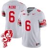 Kyle McCord Jersey #6 Ohio State Buckeyes Football 2023 Stitched Brutus Buckeye Patch Gray 4 Kyle McCord Jersey #6 Ohio State Buckeyes Football 2023 Stitched Brutus Buckeye Patch Gray