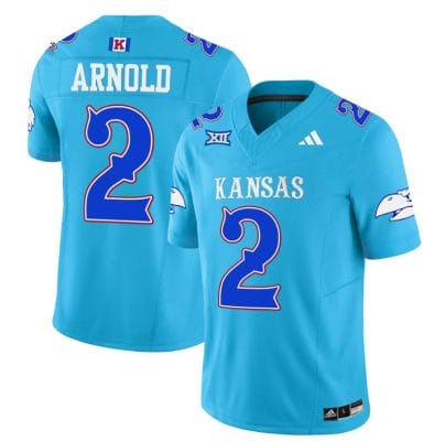 Lawrence Arnold Jersey #2 Kansas Jayhawks Blackhawk Vapor Limited Football Old KU