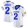 Lawrence Arnold Jersey #2 Kansas Jayhawks Blackhawk Vapor Limited Football White 5 Lawrence Arnold Jersey #2 Kansas Jayhawks Blackhawk Vapor Limited Football White