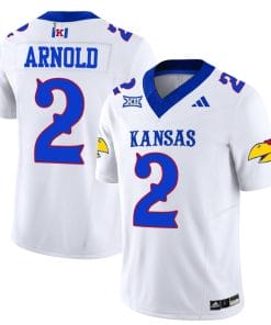 Lawrence Arnold Jersey #2 Kansas Jayhawks Blackhawk Vapor Limited Football White