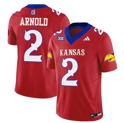 Lawrence Arnold Jersey #2 Kansas Jayhawks Blackhawk Vapor Limited Football Red