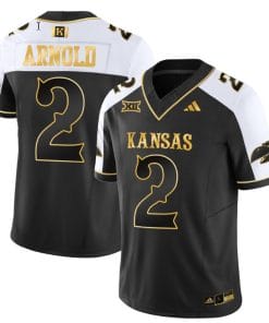 Lawrence Arnold Jersey #2 Kansas Jayhawks Blackhawk Gold Vapor Football Alternate