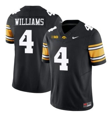 Leshon Williams Jersey #4 Iowa Hawkeyes Vapor Limited College Football Black 8 Leshon Williams Jersey #4 Iowa Hawkeyes Vapor Limited College Football Black