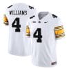 Leshon Williams Jersey #4 Iowa Hawkeyes Vapor Limited College Football White