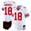 Marvin Harrison Jr Jersey #18 Ohio State Buckeyes College Football Stitched Special Vapor Limited Ohio Patch White