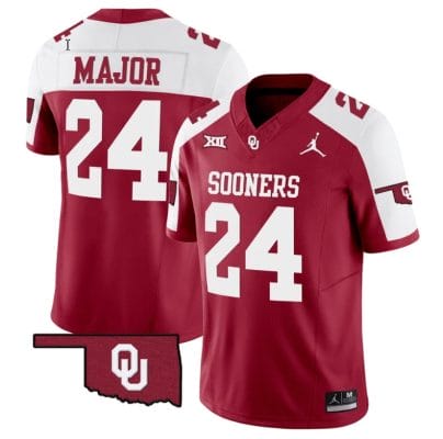 Marcus Major Jersey #24 Oklahoma Sooners Vapor Limited College Football Stitched Alternate