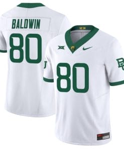 Monaray Baldwin Jersey #80 Baylor Bears Vapor Limited College Football All Stitched White