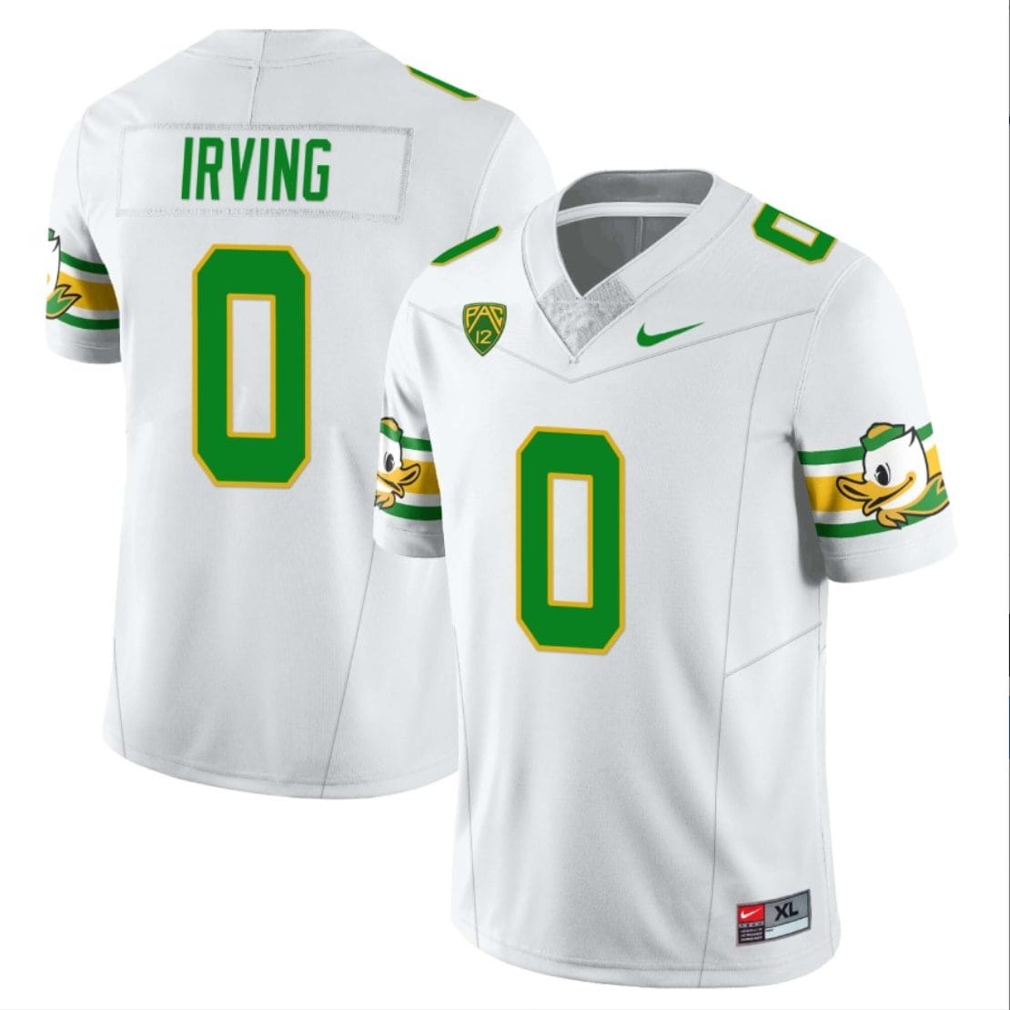 Mar'Keise Irving Jersey #0 Oregon Ducks ‘Mighty Oregon’ Throwback College Football Uniforms White 1 Mar'Keise Irving Jersey #0 Oregon Ducks ‘Mighty Oregon’ Throwback College Football Uniforms White