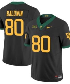 Monaray Baldwin Jersey #80 Baylor Bears Vapor Limited College Football All Stitched Black