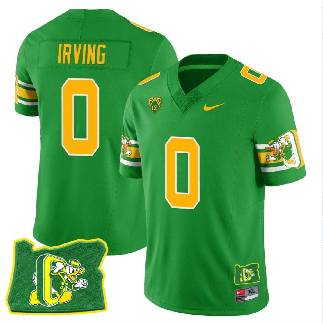 Mar'Keise Irving Jersey #0 Oregon Ducks ‘Mighty Oregon’ Throwback Football Oregon State Green 1 Mar'Keise Irving Jersey #0 Oregon Ducks ‘Mighty Oregon’ Throwback Football Oregon State Green