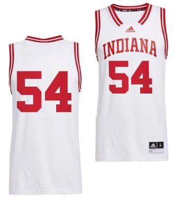 Mackenzie Holmes Jersey #54 Indiana Hoosiers College Basketball White 2022-23 8 Mackenzie Holmes Jersey #54 Indiana Hoosiers College Basketball White 2022-23