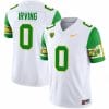 Mar'Keise Irving Jersey #0 Oregon Ducks ‘Mighty Oregon’ 1984 Throwback Football Uniforms Green Sleeves