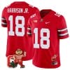 Marvin Harrison Jr Jersey #18 Ohio State Buckeyes Mascot Patch College Football Scarlet 5 Marvin Harrison Jr Jersey #18 Ohio State Buckeyes Mascot Patch College Football Scarlet