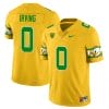 Mar'Keise Irving Jersey #0 Oregon Ducks ‘Mighty Oregon’ Throwback College Football Uniforms Yellow