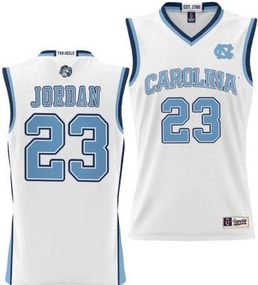 Michael Jordan Jersey #23 UNC Tar Heels College NIL Basketball Lightweight White