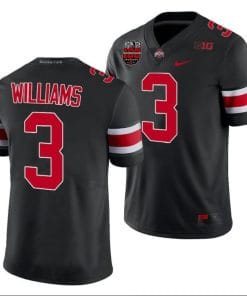 Miyan Williams Jersey #3 Ohio State Buckeyes Ohio Stadium Patch College Football Black