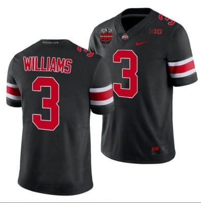 Miyan Williams Jersey #3 Ohio State Buckeyes Ohio Stadium Patch College Football Black