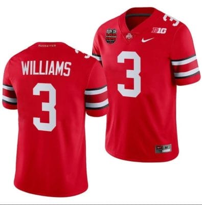Miyan Williams Jersey #3 Ohio State Buckeyes Ohio Stadium Patch College Football Scarlet 8 Miyan Williams Jersey #3 Ohio State Buckeyes Ohio Stadium Patch College Football Scarlet