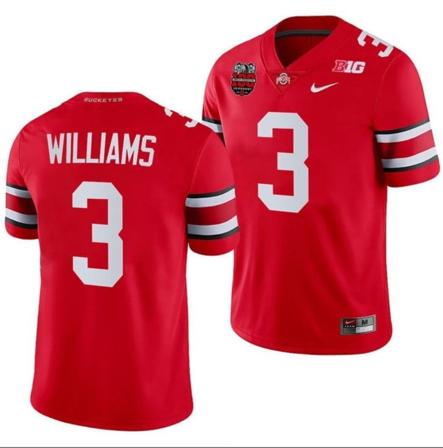 Miyan Williams Jersey #3 Ohio State Buckeyes Ohio Stadium Patch College Football Scarlet 1 Miyan Williams Jersey #3 Ohio State Buckeyes Ohio Stadium Patch College Football Scarlet