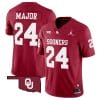 Marcus Major Jersey #24 Oklahoma Sooners Vapor Limited College Football Stitched Red