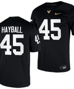 Matthew Hayball Jersey #45 Vanderbilt Commodores College NIL Football Black