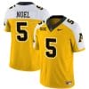 Nate Noel Jersey #5 Appalachian State Mountaineers Vapor Limited College Football Yellow Alternate