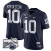 Nicholas Singleton Jersey #10 Penn State Nittany Lions PSU Patch College Football All Stitched Navy 5 Nicholas Singleton Jersey #10 Penn State Nittany Lions PSU Patch College Football All Stitched Navy