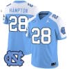 Omarion Hampton Jersey #28 North Carolina Tar Heels Vapor Limited College Football Blue Alternate