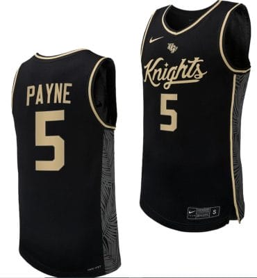 Omar Payne Jersey #5 UCF Knights Replica College Basketball Uniform Black