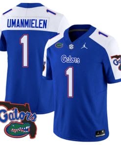 Princely Umanmielen Jersey #1 Florida Gators Vapor Limited Florida Map College Football Royal Alternate