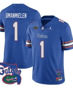 Princely Umanmielen Jersey #1 Florida Gators Vapor Limited College Football Royal
