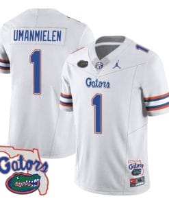 Princely Umanmielen Jersey #1 Florida Gators Vapor Limited College Football White