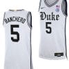 Paolo Banchero Jersey #5 Duke Blue Devils College Basketball White