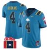 Quinshon Judkins Jersey #4 Ole Miss Rebels Football Ole Miss Flag All Stitched Blue 1