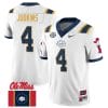 Quinshon Judkins Jersey #4 Ole Miss Rebels Football Ole Miss Flag All Stitched White 1 7 Quinshon Judkins Jersey #4 Ole Miss Rebels Football Ole Miss Flag All Stitched White 1