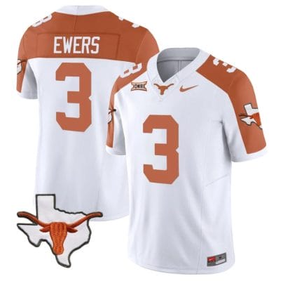 Quinn Ewers Jersey #3 Texas Longhorn Vapor Limited College Football Inverted