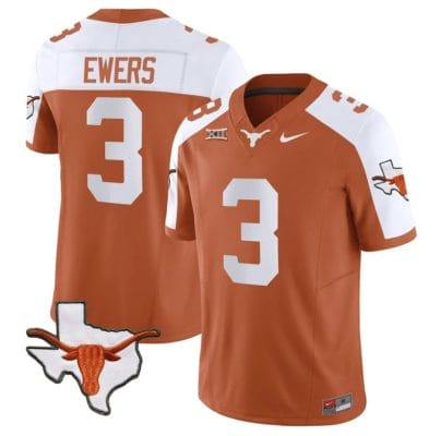 Quinn Ewers Jersey #3 Texas Longhorn Vapor Limited College Football Alternate
