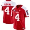Quinshon Judkins Jersey #4 Ole Miss Rebels Football Vapor Limited All Stitched Red Alternate