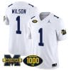 Roman Wilson Jersey #1 Michigan Wolverines 1000 Wins Patch Vapor Limited Football White 5 Roman Wilson Jersey #1 Michigan Wolverines 1000 Wins Patch Vapor Limited Football White