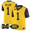 Roman Wilson Jersey #1 Michigan Wolverines 1000 Wins Patch Vapor Limited Football Navy Sleeves 5 Roman Wilson Jersey #1 Michigan Wolverines 1000 Wins Patch Vapor Limited Football Navy Sleeves