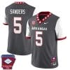 Raheim Sanders Jersey #5 Arkansas Razorback Football Arkansas State Patch White Sleeves 7 Raheim Sanders Jersey #5 Arkansas Razorback Football Arkansas State Patch White Sleeves
