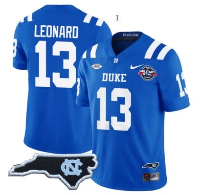 Riley Leonard Jersey #13 Duke Blue Devils Football Limited Royal - NC State
