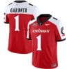 Sauce Gardner Jersey #1 Cincinnati Bearcats Vapor Limited College Football All Stitched Red Alternate