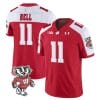 Skyler Bell Jersey #11 Wisconsin Badgers Vapor Limited College Football Red Alternate
